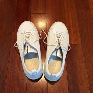 ecco white leather sneakers